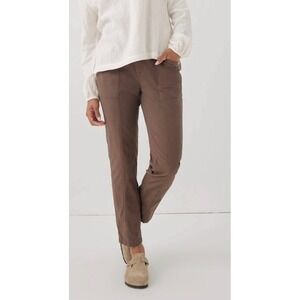 Pact Brown Straight-Leg Utility Trousers